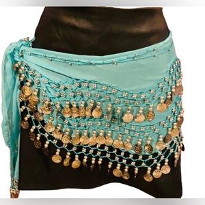 Belly dancing hip scarf